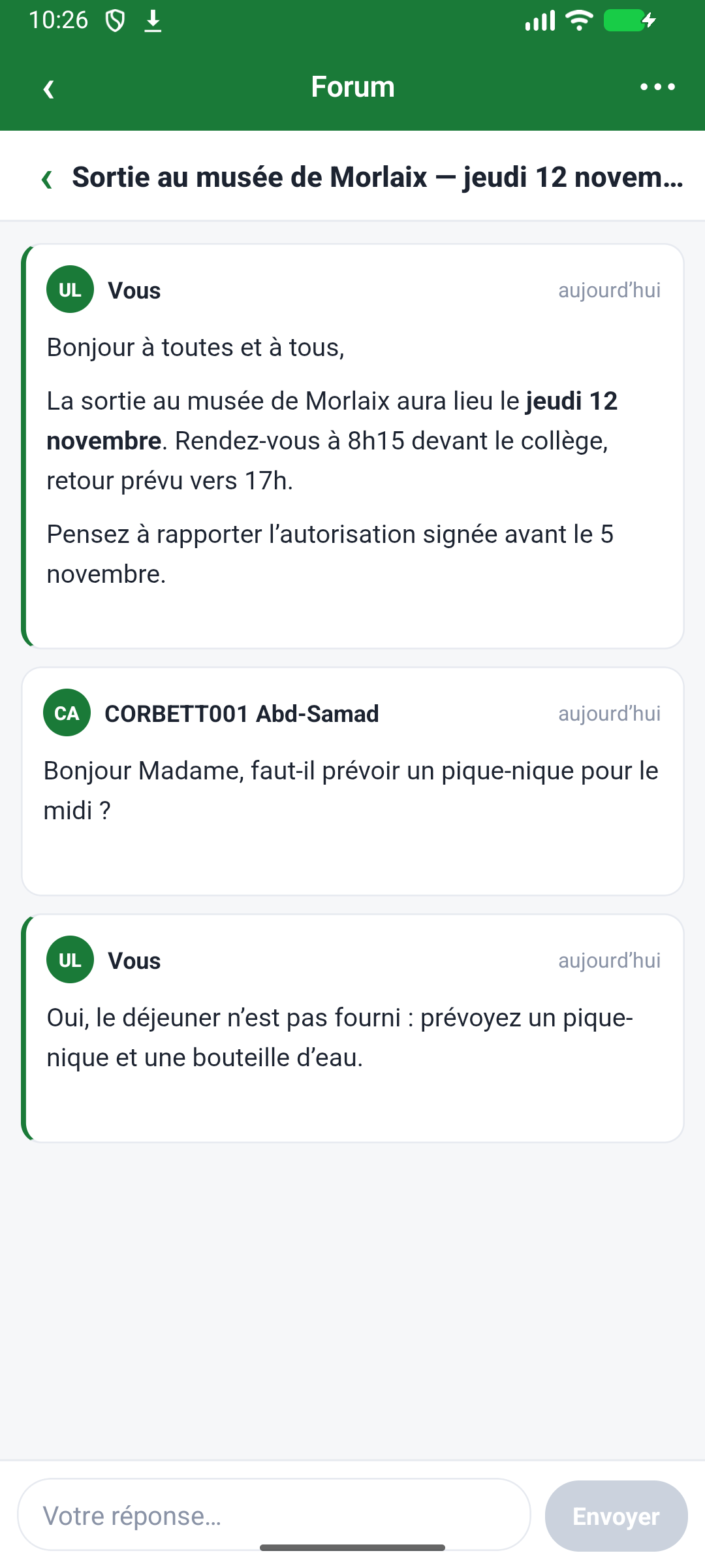 Notification de forum → le fil du sujet, directement