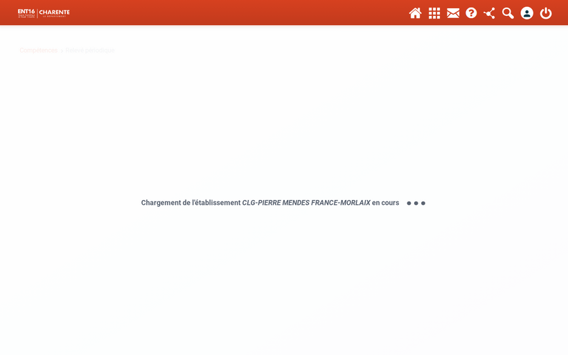Accès au relevé de notes de la classe