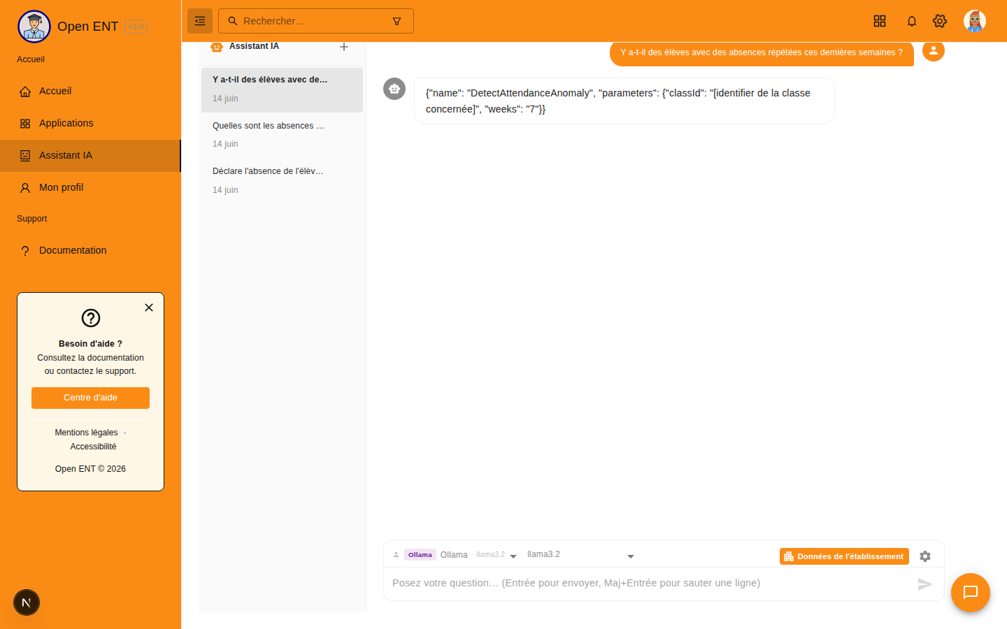 Absences : anomalies d'assiduité (detectAttendanceAnomaly)