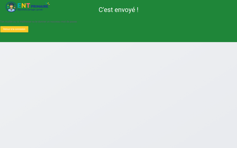 « C'est envoyé ! » — l'enseignant·e va aider l'élève